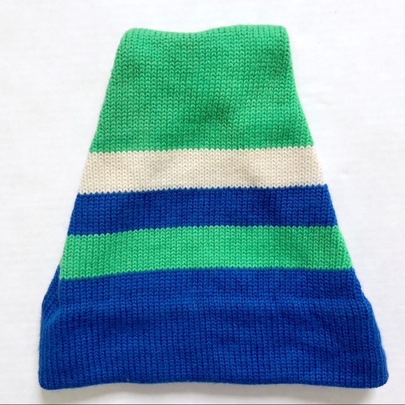 🔴 Last chance VTG Striped Knit Beanie Ski Hat - Picture 2 of 3